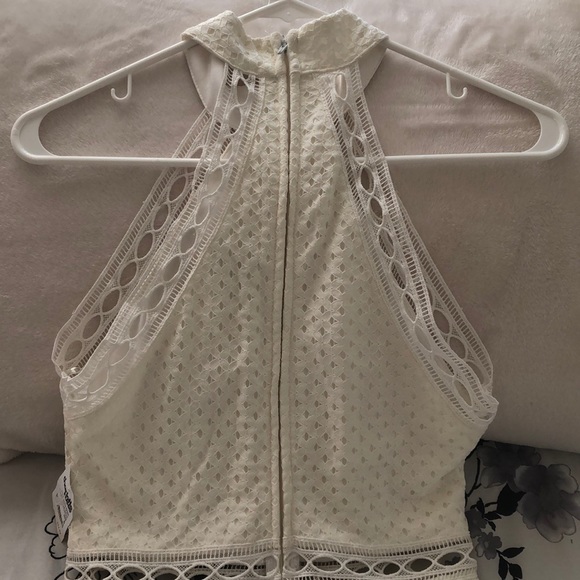 White Crochet Dress - Picture 5 of 7